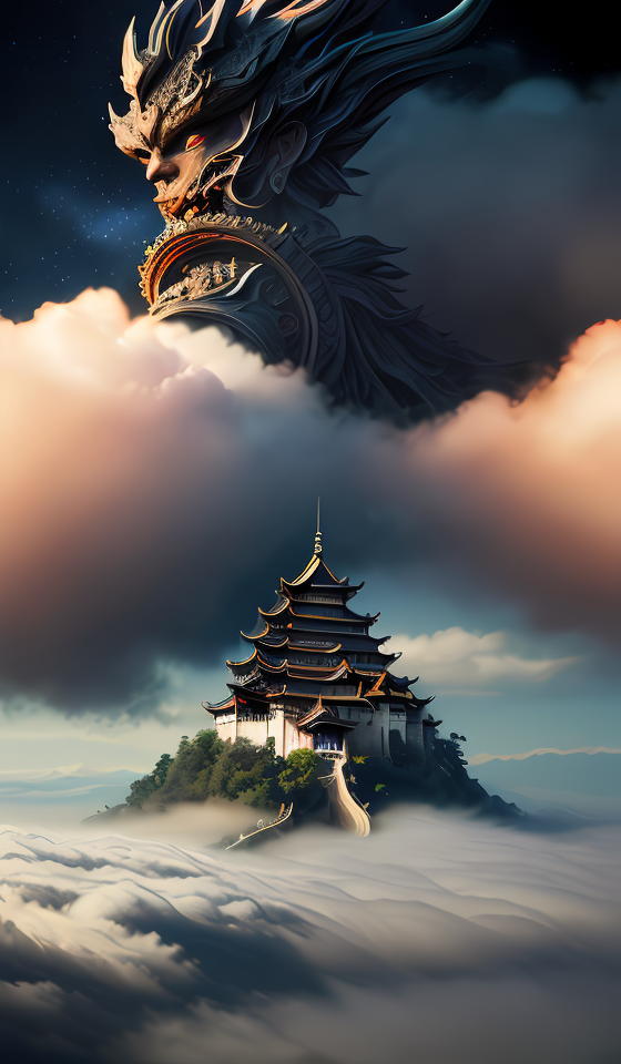 06042-908411788-DUNGHUANG,DUNGHUANG BACKGROUND,on the sky,on the clouds,Fairyland, surrounded by clouds and smoke, oriental palace bridge, monst.png